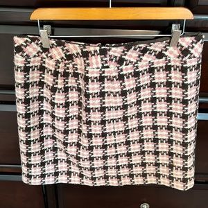Ann Taylor Loft Skirt. 14P. Brown/Pink/Cream